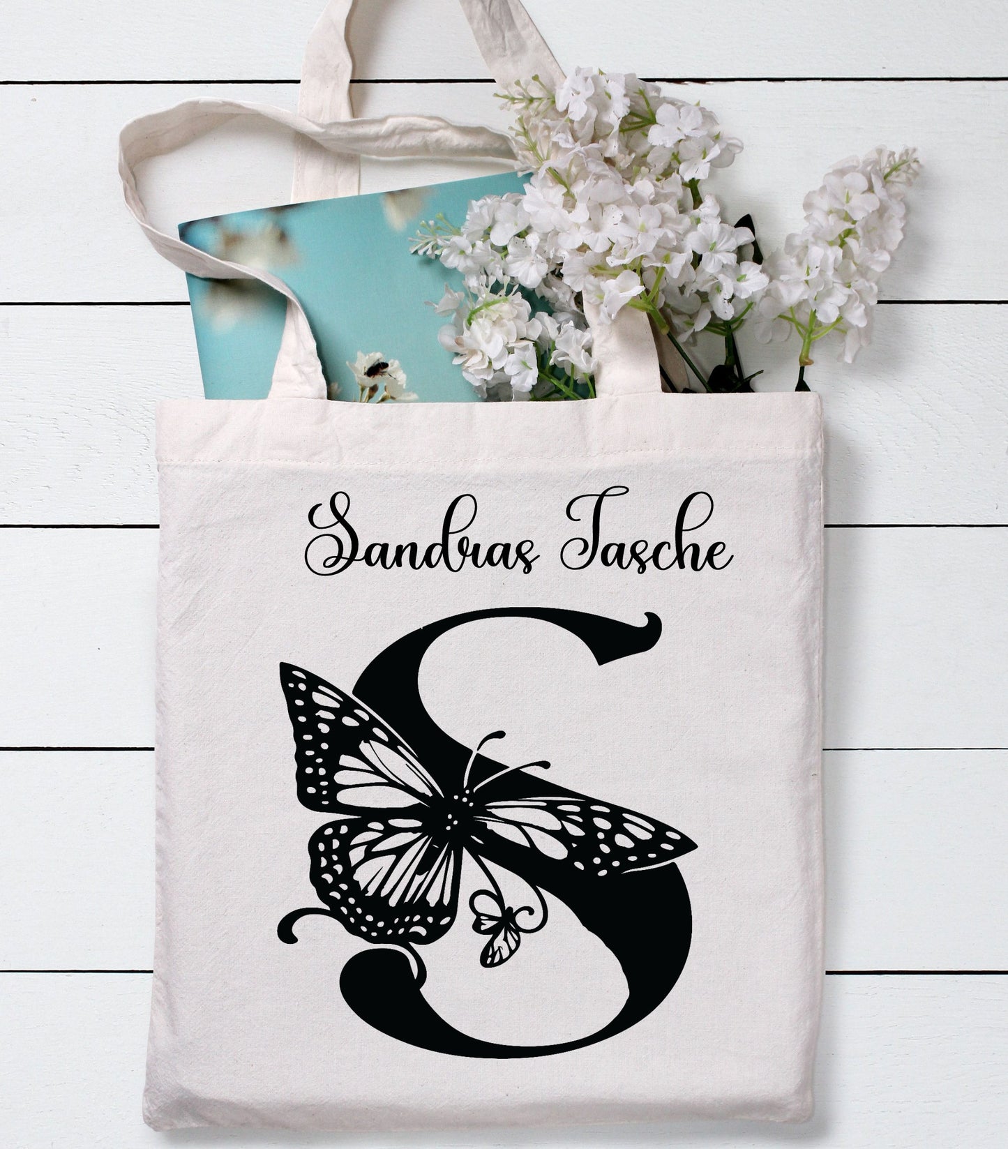 Personalisierte Monogramm Tragetasche